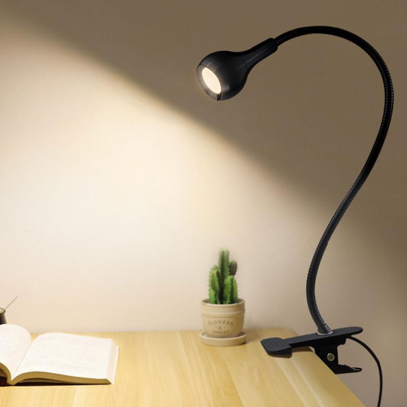 USB 전원 책상 램프 스위치와 테이블에 클립과 유연한 LED 빛 USB LED 램프 학생 연구 램프 머리맡의 밤 램프